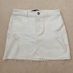 Hollister High Rise Jean Skirt